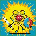 Illustration to show shielding in atoms.